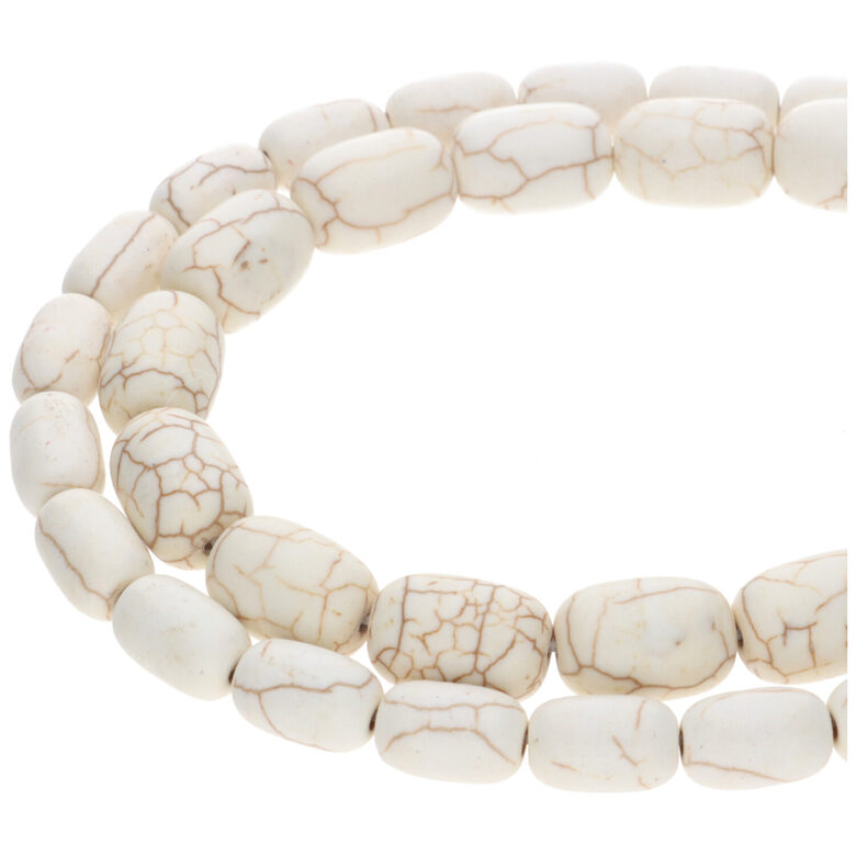 Mucveida forma, haulīts, imitācija ≈14x10mm, string ≈37cm