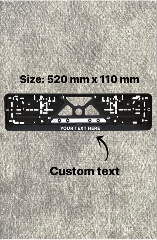 Personalizēts auto numura turētājs
