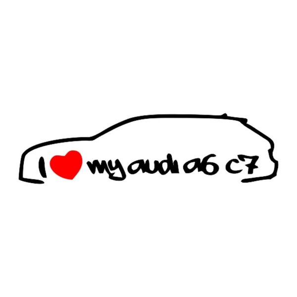 Uzlīme I Love Audi | vinila uzlīme | auto uzlīme | uzlīme uz auto